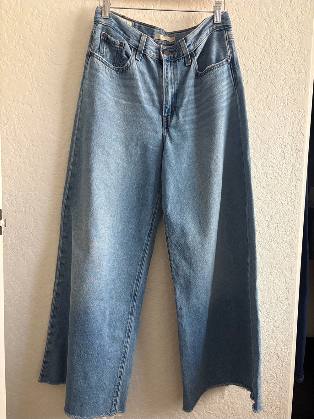 Levi's Light Blue Wide-Leg High-Rise Jeans